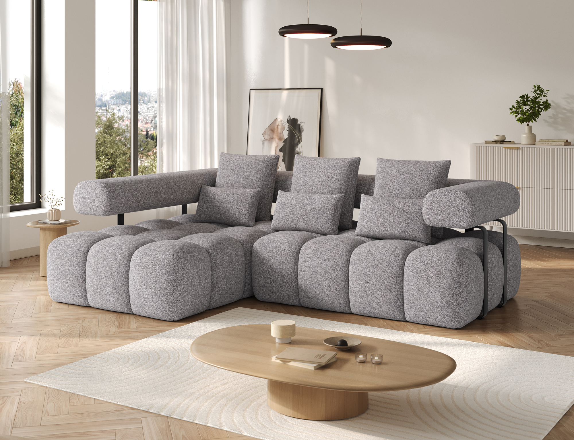Eli Corner Sofa Bed Pi04