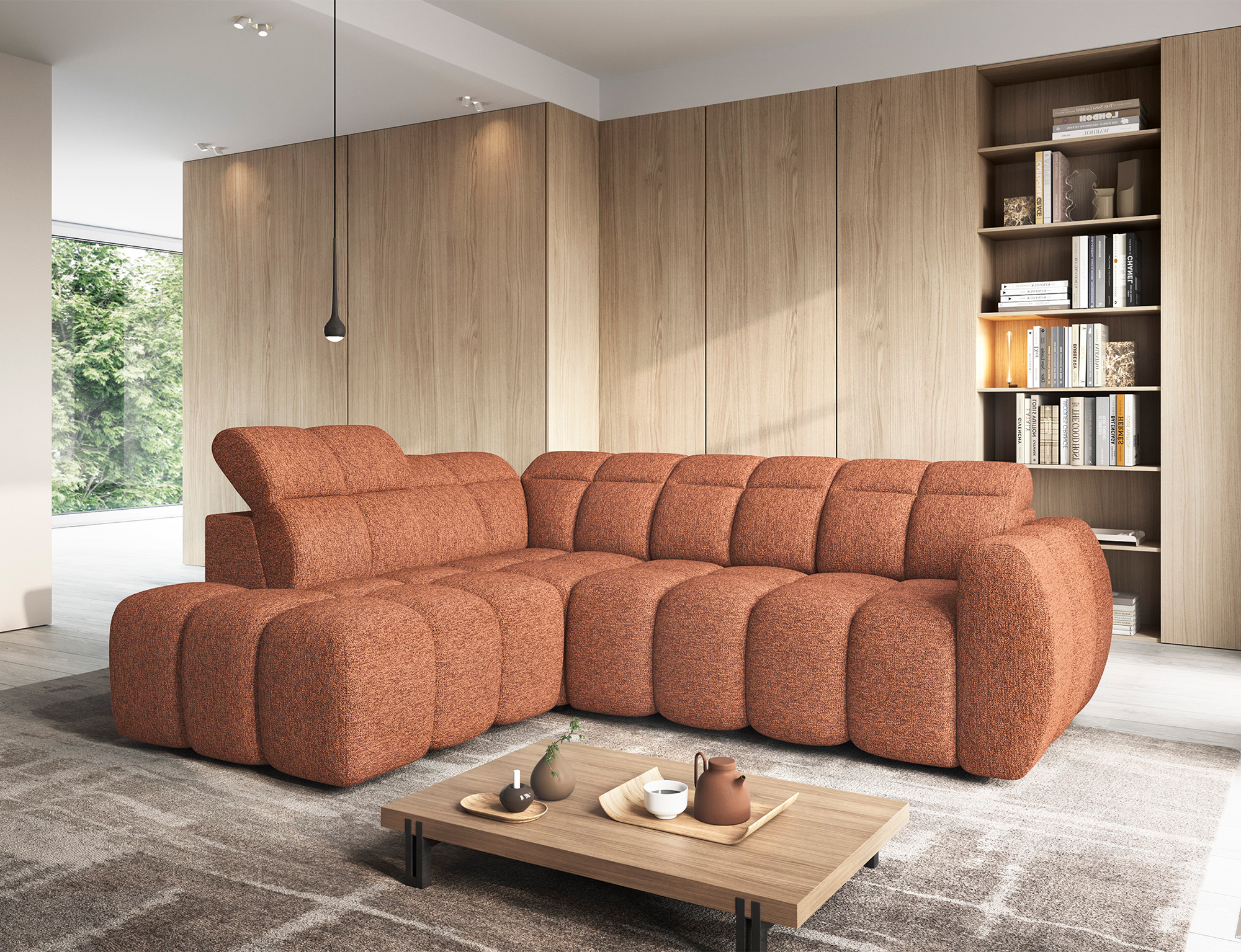 Kiki Electric Corner Sofa Bed with Storage CN30