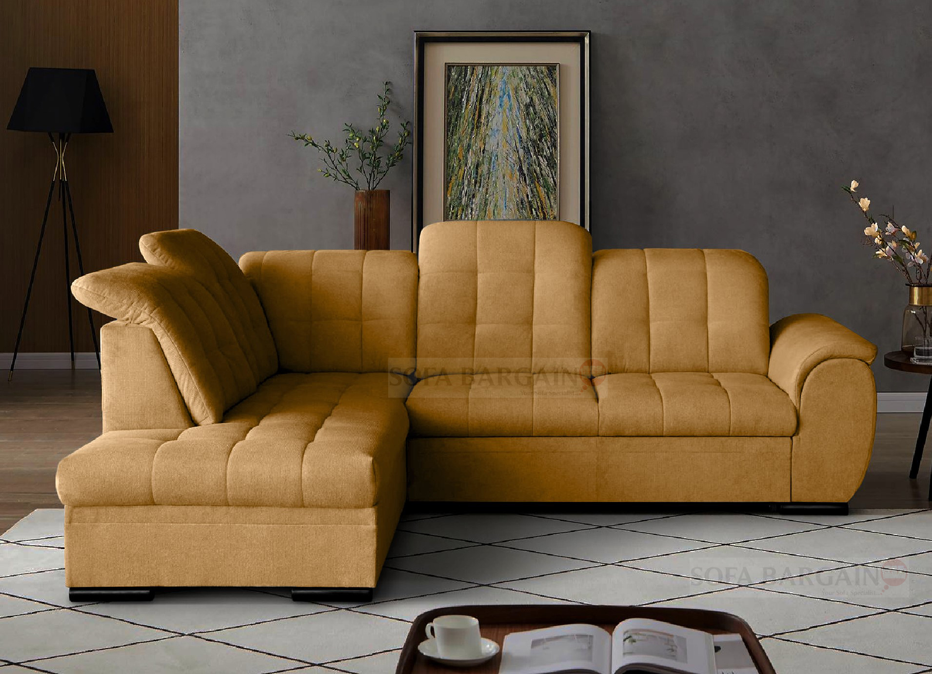 Chester Corner Sofa Bed with Storage VD68